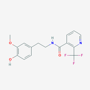 N-[2-(4-hydroxy-3-methoxyphenyl)ethyl]-2-(trifluoromethyl)pyridine-3-carboxamide