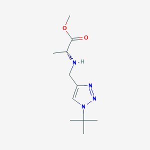 methyl (2R)-2-[(1-tert-butyltriazol-4-yl)methylamino]propanoate