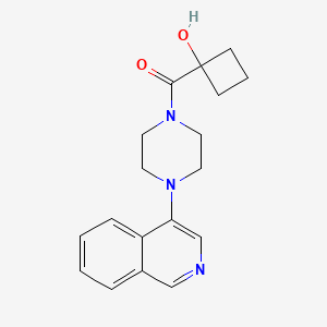 (1-Hydroxycyclobutyl)-(4-isoquinolin-4-ylpiperazin-1-yl)methanone