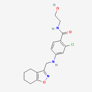 2-chloro-N-(2-hydroxyethyl)-4-(4,5,6,7-tetrahydro-1,2-benzoxazol-3-ylmethylamino)benzamide