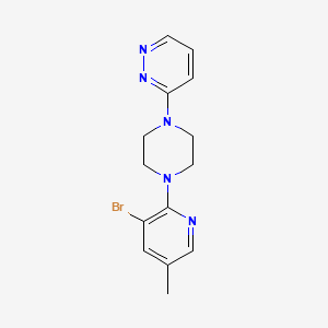 3-[4-(3-Bromo-5-methylpyridin-2-yl)piperazin-1-yl]pyridazine