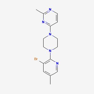 4-[4-(3-Bromo-5-methylpyridin-2-yl)piperazin-1-yl]-2-methylpyrimidine