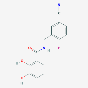 N-[(5-cyano-2-fluorophenyl)methyl]-2,3-dihydroxybenzamide