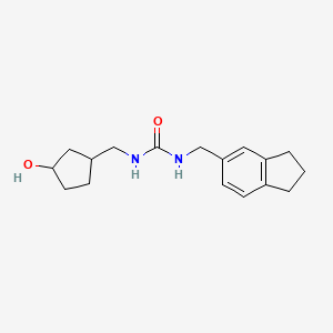 1-(2,3-dihydro-1H-inden-5-ylmethyl)-3-[(3-hydroxycyclopentyl)methyl]urea