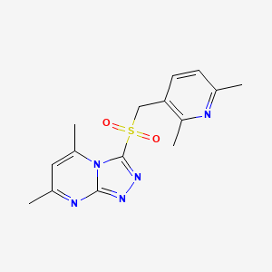 3-[(2,6-Dimethylpyridin-3-yl)methylsulfonyl]-5,7-dimethyl-[1,2,4]triazolo[4,3-a]pyrimidine