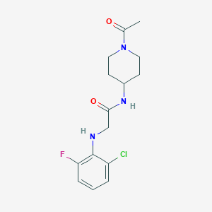 N-(1-acetylpiperidin-4-yl)-2-(2-chloro-6-fluoroanilino)acetamide