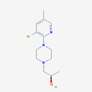 (2R)-1-[4-(3-bromo-5-methylpyridin-2-yl)piperazin-1-yl]propan-2-ol