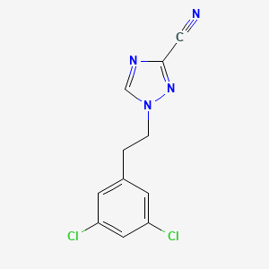 1-[2-(3,5-Dichlorophenyl)ethyl]-1,2,4-triazole-3-carbonitrile