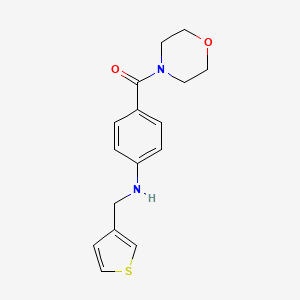 molecular formula C16H18N2O2S B7679141 Morpholin-4-yl-[4-(thiophen-3-ylmethylamino)phenyl]methanone 