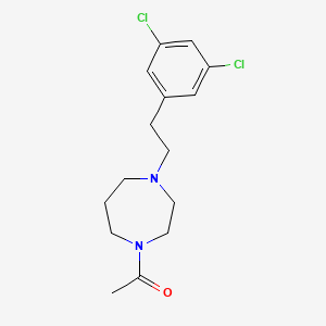 1-[4-[2-(3,5-Dichlorophenyl)ethyl]-1,4-diazepan-1-yl]ethanone