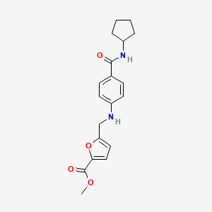 Methyl 5-[[4-(cyclopentylcarbamoyl)anilino]methyl]furan-2-carboxylate