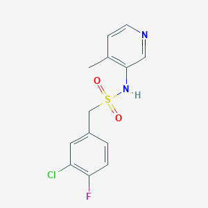 1-(3-chloro-4-fluorophenyl)-N-(4-methylpyridin-3-yl)methanesulfonamide