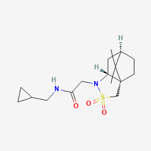 N-(cyclopropylmethyl)-2-[(1S,5R,7R)-10,10-dimethyl-3,3-dioxo-3lambda6-thia-4-azatricyclo[5.2.1.01,5]decan-4-yl]acetamide