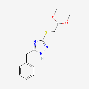 5-benzyl-3-(2,2-dimethoxyethylsulfanyl)-1H-1,2,4-triazole