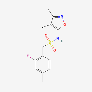 N-(3,4-dimethyl-1,2-oxazol-5-yl)-1-(2-fluoro-4-methylphenyl)methanesulfonamide