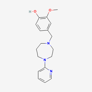 2-Methoxy-4-[(4-pyridin-2-yl-1,4-diazepan-1-yl)methyl]phenol