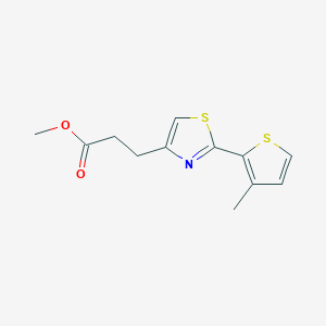 Methyl 3-[2-(3-methylthiophen-2-yl)-1,3-thiazol-4-yl]propanoate