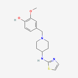 2-Methoxy-4-[[4-(1,3-thiazol-2-ylamino)piperidin-1-yl]methyl]phenol