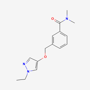 3-[(1-ethylpyrazol-4-yl)oxymethyl]-N,N-dimethylbenzamide