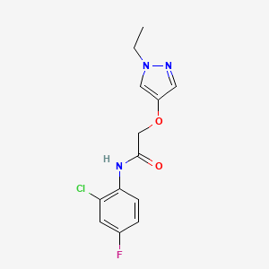 N-(2-chloro-4-fluorophenyl)-2-(1-ethylpyrazol-4-yl)oxyacetamide