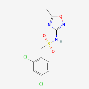 1-(2,4-dichlorophenyl)-N-(5-methyl-1,2,4-oxadiazol-3-yl)methanesulfonamide