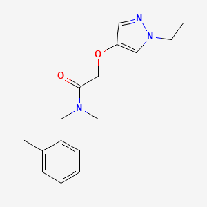 2-(1-ethylpyrazol-4-yl)oxy-N-methyl-N-[(2-methylphenyl)methyl]acetamide