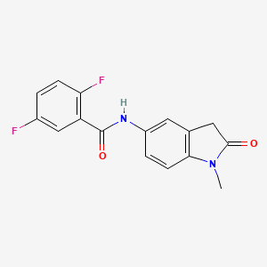 2,5-difluoro-N-(1-methyl-2-oxo-3H-indol-5-yl)benzamide