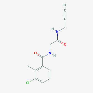 3-chloro-2-methyl-N-[2-oxo-2-(prop-2-ynylamino)ethyl]benzamide