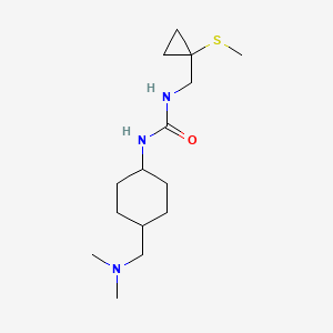 1-[4-[(Dimethylamino)methyl]cyclohexyl]-3-[(1-methylsulfanylcyclopropyl)methyl]urea