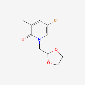 5-Bromo-1-(1,3-dioxolan-2-ylmethyl)-3-methylpyridin-2-one