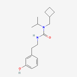 1-(Cyclobutylmethyl)-3-[2-(3-hydroxyphenyl)ethyl]-1-propan-2-ylurea