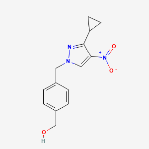 [4-[(3-Cyclopropyl-4-nitropyrazol-1-yl)methyl]phenyl]methanol