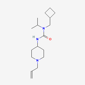 molecular formula C17H31N3O B7679779 1-(Cyclobutylmethyl)-1-propan-2-yl-3-(1-prop-2-enylpiperidin-4-yl)urea 