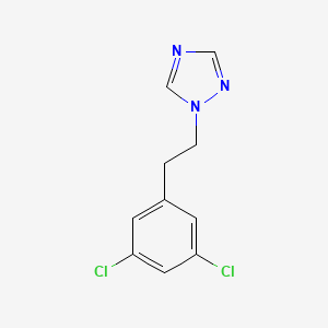 molecular formula C10H9Cl2N3 B7679794 1-[2-(3,5-Dichlorophenyl)ethyl]-1,2,4-triazole 