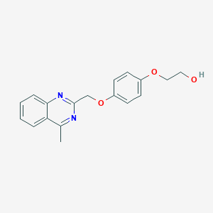 molecular formula C18H18N2O3 B7679866 2-[4-[(4-Methylquinazolin-2-yl)methoxy]phenoxy]ethanol 