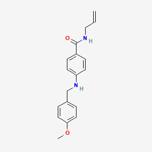 molecular formula C18H20N2O2 B7679902 4-[(4-methoxyphenyl)methylamino]-N-prop-2-enylbenzamide 