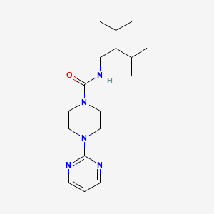 N-(3-methyl-2-propan-2-ylbutyl)-4-pyrimidin-2-ylpiperazine-1-carboxamide