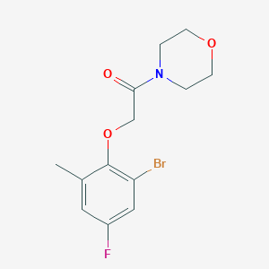 2-(2-Bromo-4-fluoro-6-methylphenoxy)-1-morpholin-4-ylethanone