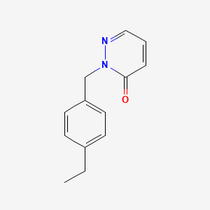 molecular formula C13H14N2O B7680073 2-[(4-Ethylphenyl)methyl]pyridazin-3-one 