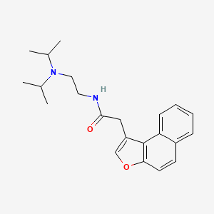 molecular formula C22H28N2O2 B7680513 2-benzo[e][1]benzofuran-1-yl-N-[2-[di(propan-2-yl)amino]ethyl]acetamide 