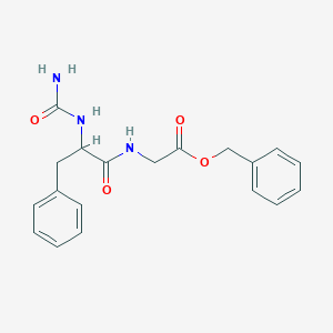 molecular formula C19H21N3O4 B7680879 Benzyl 2-[[2-(carbamoylamino)-3-phenylpropanoyl]amino]acetate 