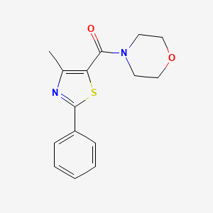 molecular formula C15H16N2O2S B7680967 (4-Methyl-2-phenyl-1,3-thiazol-5-yl)(morpholino)methanone 