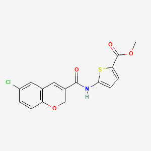 molecular formula C16H12ClNO4S B7681137 methyl 5-[(6-chloro-2H-chromene-3-carbonyl)amino]thiophene-2-carboxylate 
