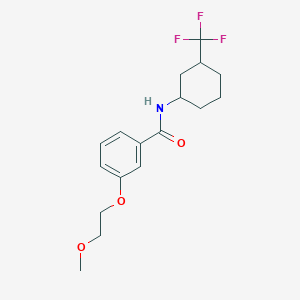 molecular formula C17H22F3NO3 B7681420 3-(2-methoxyethoxy)-N-[3-(trifluoromethyl)cyclohexyl]benzamide 