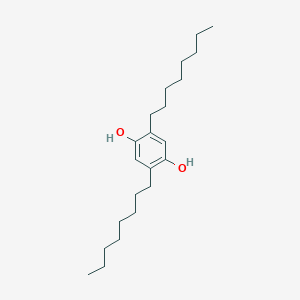 B076824 1,4-Benzenediol, 2,5-dioctyl- CAS No. 10551-36-7