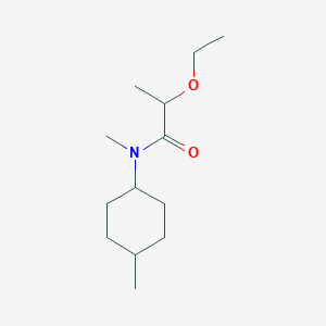 molecular formula C13H25NO2 B7682474 2-ethoxy-N-methyl-N-(4-methylcyclohexyl)propanamide 