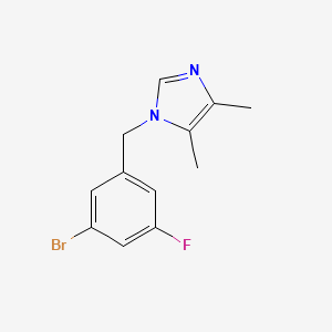 1-[(3-Bromo-5-fluorophenyl)methyl]-4,5-dimethylimidazole