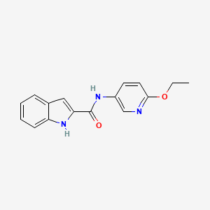 molecular formula C16H15N3O2 B7682507 N-(6-ethoxypyridin-3-yl)-1H-indole-2-carboxamide 