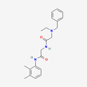 molecular formula C21H27N3O2 B7682628 2-[[2-[benzyl(ethyl)amino]acetyl]amino]-N-(2,3-dimethylphenyl)acetamide 