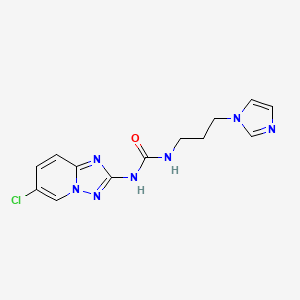 1-(6-Chloro-[1,2,4]triazolo[1,5-a]pyridin-2-yl)-3-(3-imidazol-1-ylpropyl)urea